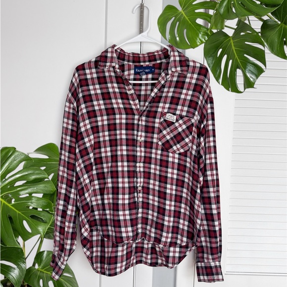 (M) POLO RALPH LAUREN Button Down Cotton Flannel - Picture 1 of 5